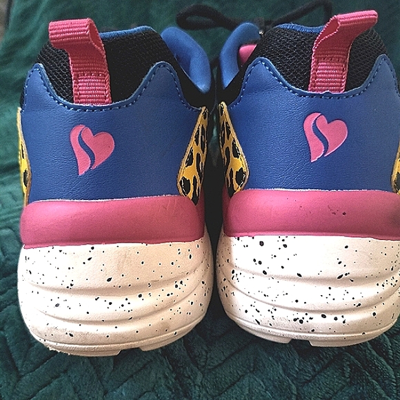 Skechers Primo-Wildly Bright LA Women Wedge Platform Air Cooled Sneaker size 9.5 - Picture 5 of 17